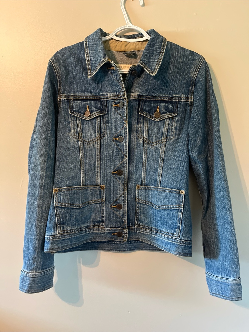 Women’s Eddie Bauer Jean Denim Jacket Cotton Blend Size Medium